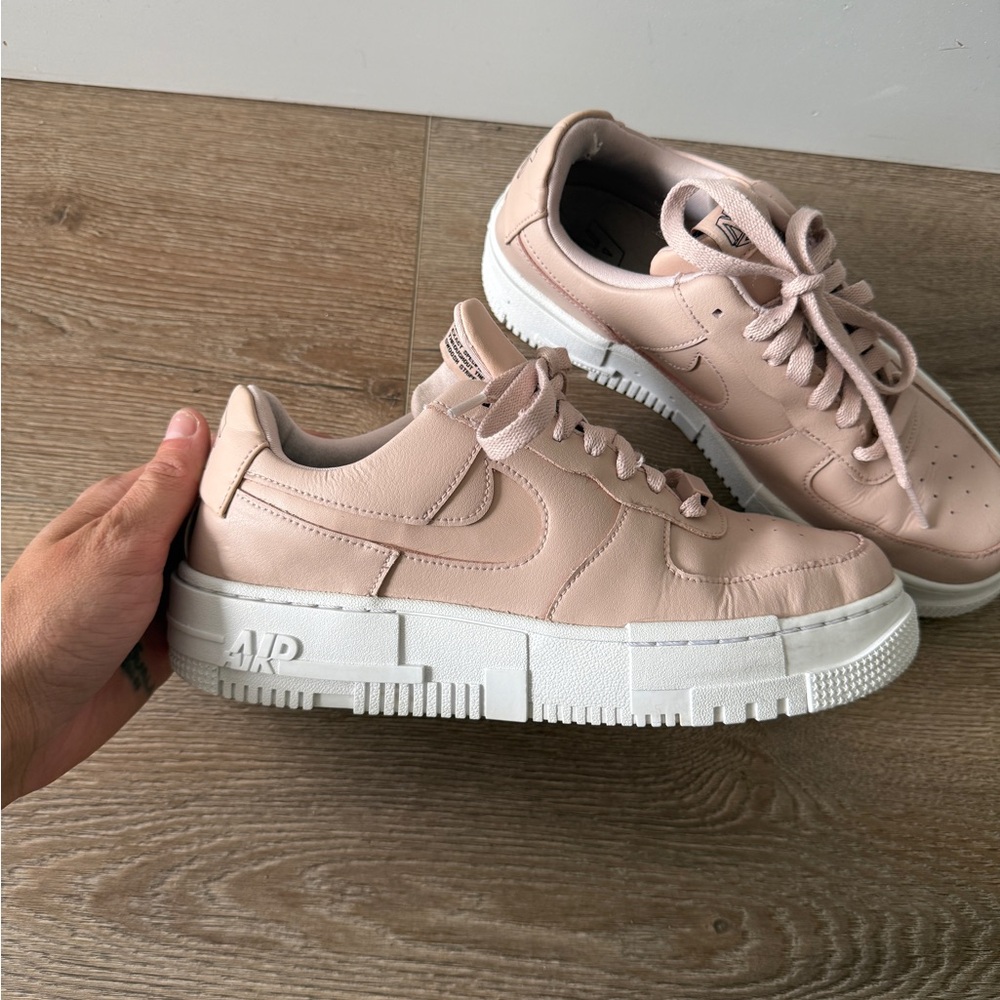 Nike airforce1 pixels Beige / blush Sneakers